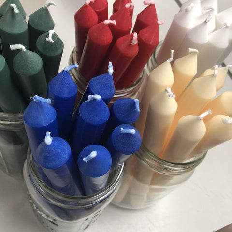 Coconut Taper Candles - Fragrance Free