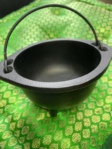 Black Cast Iron Cauldron - 5 inch
