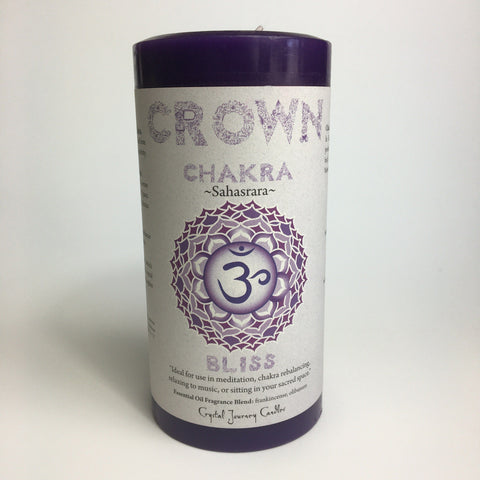 Crown Chakra - Pillar Candle - Dragon Herbarium