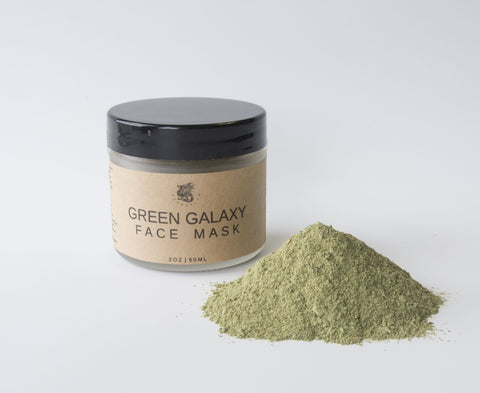 Green Galaxy Face Mask - Dragon Herbarium