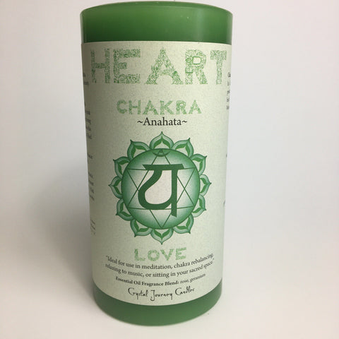 Heart Chakra - Pillar Candle - Dragon Herbarium