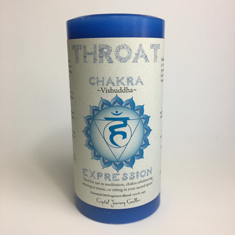 Throat Chakra - Pillar Candle - Dragon Herbarium