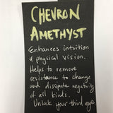Chevron Amethyst Tumbles